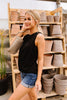 Elaine Elegant Tank In Black