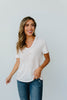 Fading Away Leopard V-Neck In Taupe