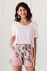 Floral Wild Side Lounge Bottoms In Mauve