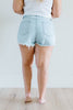 Frazzled Mom Light Wash Cutoffs