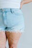 Frazzled Mom Light Wash Cutoffs