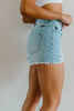 Frazzled Mom Light Wash Cutoffs