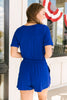 From Romp To Rest Romper in Blue