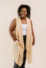 Gauzy Bohemian Cardi Vest In Gold