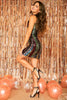 Glittering Resolutions Striped Dress