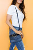 Inner Circle Clutch In Midnight Blue