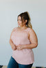 Lace & Shoulders Above The Rest Top In Blush