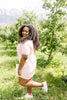 Later Skater T-shirt Dress With Gray Trim