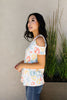 Leopard Kisses Cold Shoulder Top In Ivory