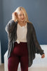 Slouchy Vibe Cardigan in Charcoal