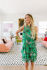 Lush Verdant Ruffles Dress