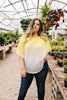 Middle Ground Ombre Top In Yellow