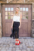 Midnight Spotted Midi Skirt