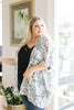 Mini Mosaic Kimono In White