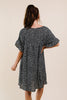Mini Spots Ruffle Sleeve Dress