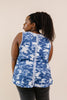 Moody Blue Thermal Tie Dye Top