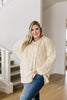 Nantucket Hooded Cable Knit Sweater In Cream