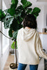 Nantucket Hooded Cable Knit Sweater In Cream
