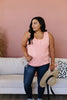 Nobody Puts Baby In The Corner Tank In Blush Peach