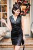 Onyx Opulence Sequined Dress