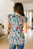 Overgrown Garden Blouse In Navy