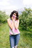 Overprotective Cowl Neck Top In Pink