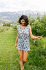 Pale Blue Kitty Romper