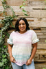Pastel Palette Ruffle Sleeve Top