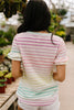 Pastel Palette Ruffle Sleeve Top