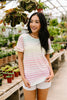 Pastel Palette Ruffle Sleeve Top