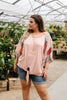 Patricia Peach Patchwork Top
