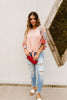 Patricia Peach Patchwork Top