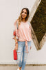 Patricia Peach Patchwork Top