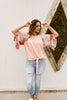 Patricia Peach Patchwork Top
