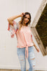 Patricia Peach Patchwork Top