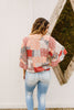 Patricia Peach Patchwork Top