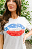 Patriotic Lip Service Graphic Tee