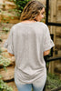 Perfect Type Pinstripe Top In Gray