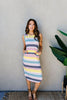 Pool Party Striped Midi Dress