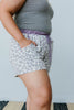 Purple Leopard Shorts