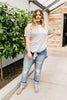Raglan Stripes Tie Front Tee In Pale Yellow