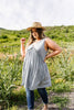 Ruffled V Babydoll Dress In Sage