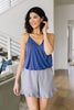 Ruffly Speaking Shorts In Silver