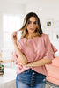 Ruth Ruffled Sleeve Top In Mauve