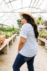 Sails To The Wind Top In Ivory & Blue