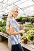 Sails To The Wind Top In Ivory & Blue