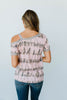 Shania Cold Shoulder Top In Blush