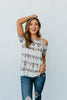Shania Cold Shoulder Top In Mint