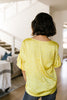 Silky Spots Ruffle Sleeve Blouse In Honey