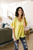 Silky Spots Ruffle Sleeve Blouse In Honey